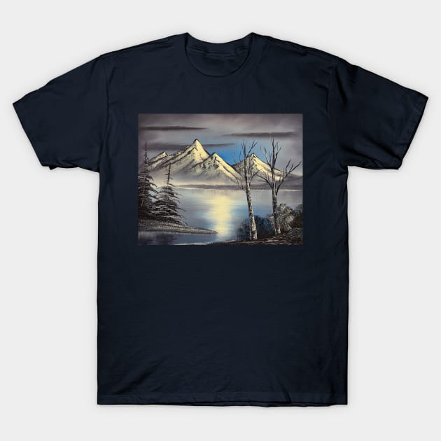 Purple Mountain Landscape T-Shirt by J&S mason